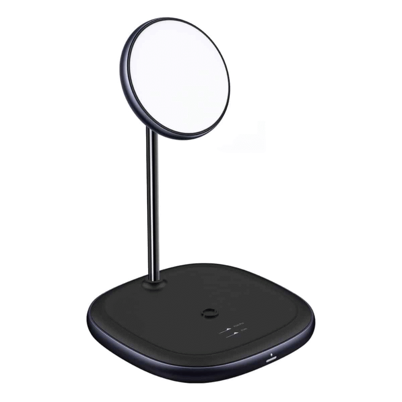 Baseus Swan 2-in-1 Wireless Magnetic Charging Bracket, 20W – Black - Image 5