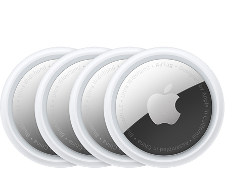 Apple AirTag 4 Pack + Free Airtag Holder