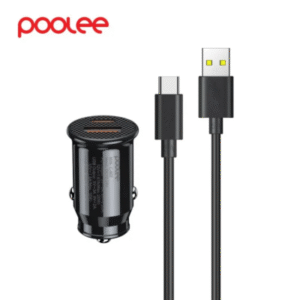 Poolee C607 PD 30W Car Charger + USB Data Cable 30W - Image 2