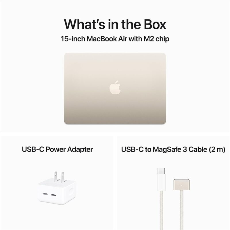 Apple 2023 MacBook Air Laptop with M2 chip: 15.3-inch Liquid Retina Display, 8GB Unified Memory, 256GB SSD - Image 3