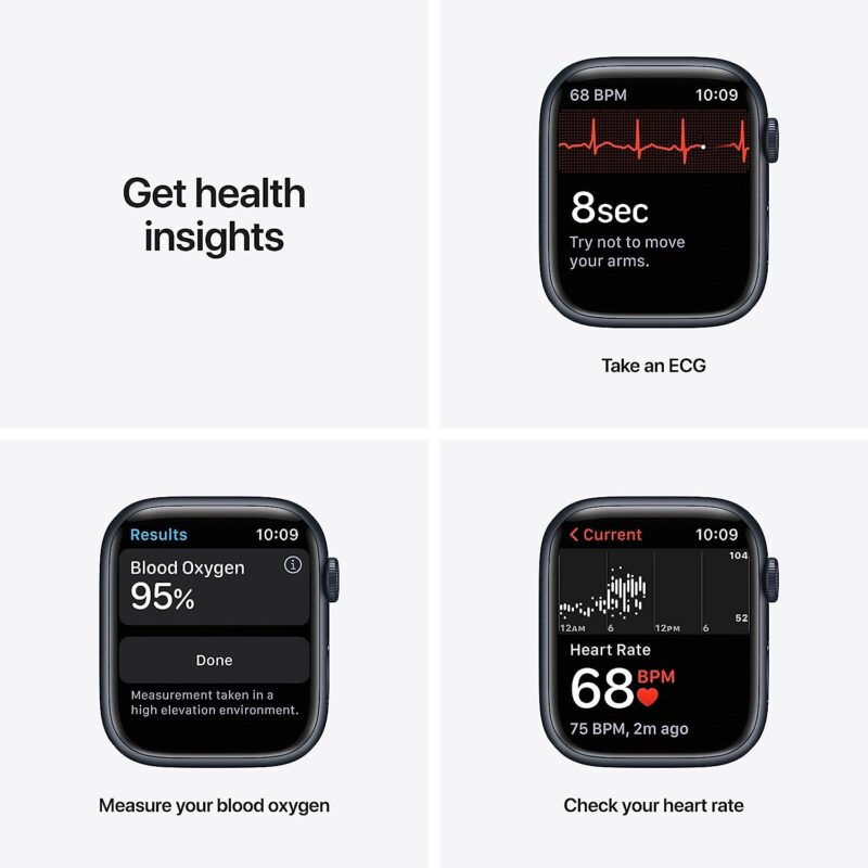 iWatch Series 7 45mm GPS+ Cellular, Midnight Aluminum Case with Midnight Sport Band - Image 3
