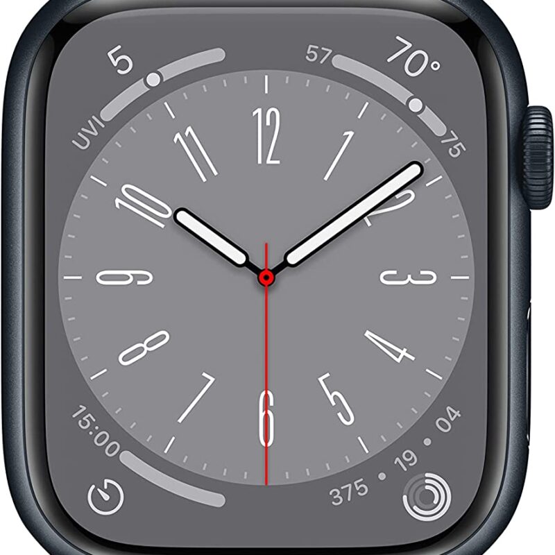 iWatch Series 8 45mm[GPS ] Midnight Aluminum Case with Midnight Sport Band
