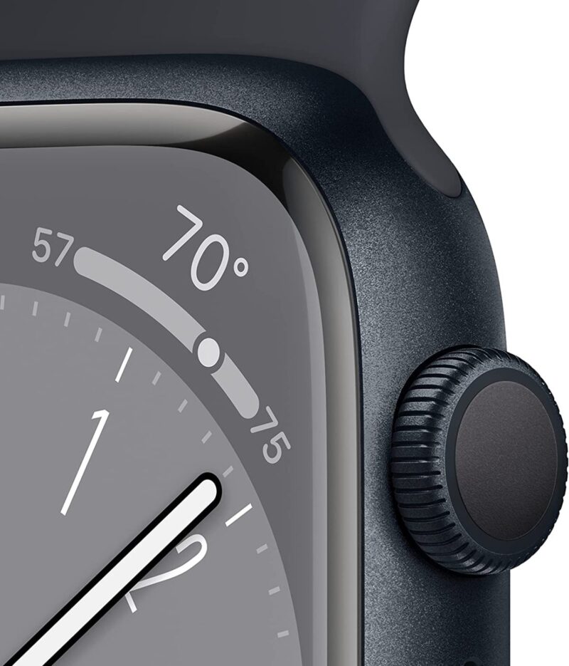 iWatch Series 8 45mm[GPS ] Midnight Aluminum Case with Midnight Sport Band - Image 2